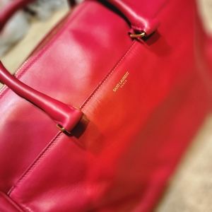 Yves Saint Laurent Classic Duffle 6 Electric Pink Crossbody Bag